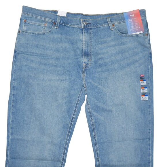 Levis 541 Athletic Fit Jeans Men's Size 46x34 Light Wash Stretch Denim NWT - Picture 4 of 13